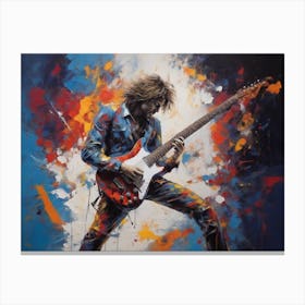 Guitar Player Canvas Print