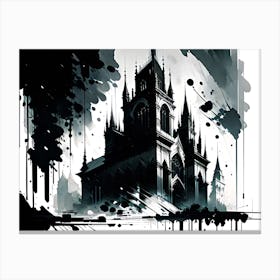 Spooky Castle Canvas Print