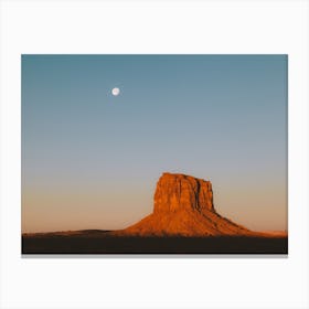 Monument Valley Moonrise Canvas Print