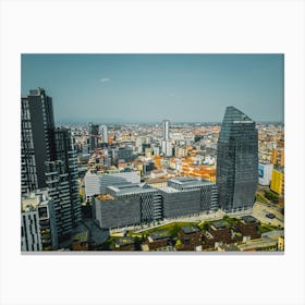 Skyscrapers in Milan Art Poster Canvas Print