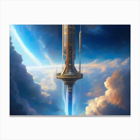 Tower Of Light 3 Canvas Print
