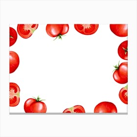 Tomatoes Frame Canvas Print