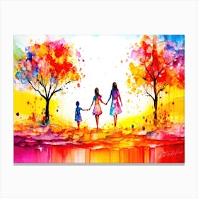 Sibling Time - Family Tree Stroll Canvas Print