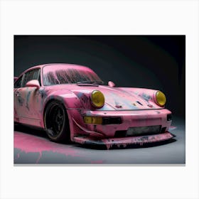 Pink Porsche 911 1 Canvas Print