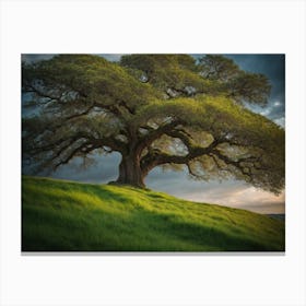 Photoreal Experience The Breathtaking Beauty Of A Majestic Tre 2 Canvas Print