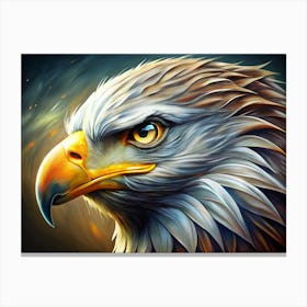 Majestic Eagle Portrait Canvas Print