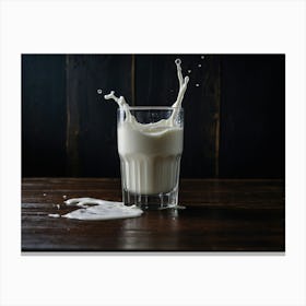 Milk Splash Canvas Print