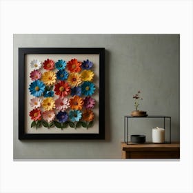 Paper Flowers Canvas Print