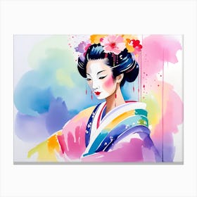 Geisha 132 Canvas Print