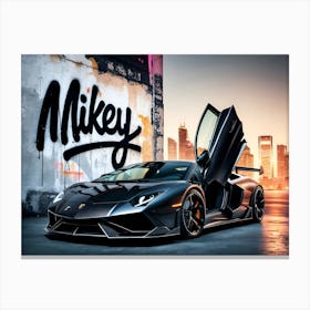 Mikey Lamborghini Canvas Print