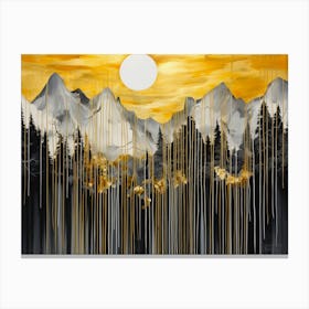 Mountains In The Sky Canvas Print