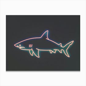 Neon Blacktip Reef Shark 3 Canvas Print
