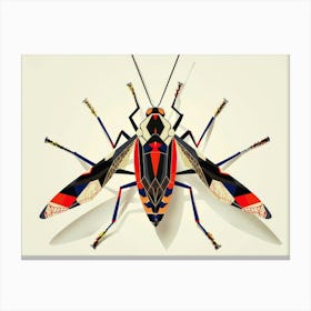 Geometric Insect Canvas Print