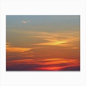 Sunset in Iowa Canvas Print