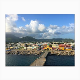 View of Saint Kitts - Horizontal Canvas Print