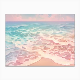 Beach Waters Wallpaper Canvas Print