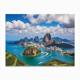 Rio De Janeiro landscape 1 Canvas Print