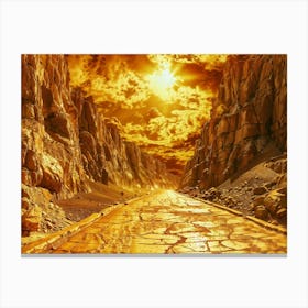 Golden Road Canvas Print