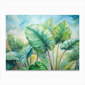 Tropical Leaves Canvas Print