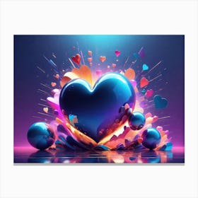 Colorful Heart Creative 20 Canvas Print