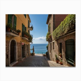 Street In Italy Canvas Print