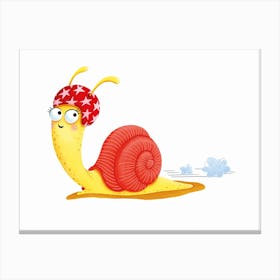 Rennschnecke Canvas Print