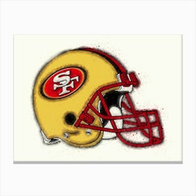 San Francisco 49ers Helmet Canvas Print