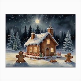 Gingerbread House 2 Canvas Print