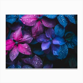 Purple And Pink Flowers Canvas Print