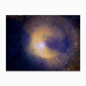 Spiral Galaxy Abstract Colorful Background Canvas Print