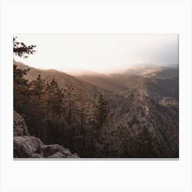 Sunshine Over Hills Canvas Print