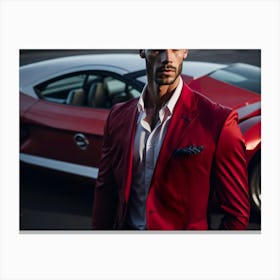 Bussinness Man Red (89) Canvas Print