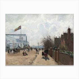 The Crystal Palace (1871), Camille Pissarro Canvas Print
