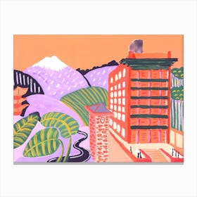 Aldo Rossi In Fukuoka Modern Architecture Collection Canvas Print