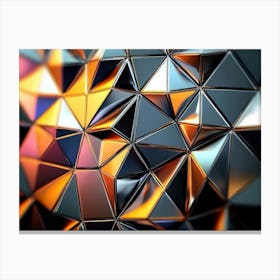 Abstract Triangles Canvas Print