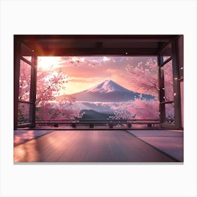 A Stunning View Of Mount Fuji Canvas Print