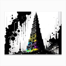 Rainbow Tower Canvas Print