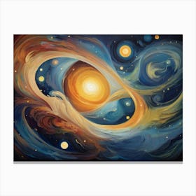 Galaxy Painting 13 Canvas Print