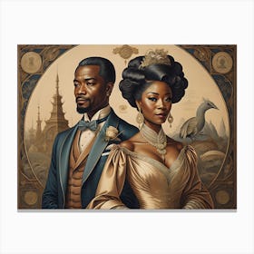 Man And A Woman Canvas Print