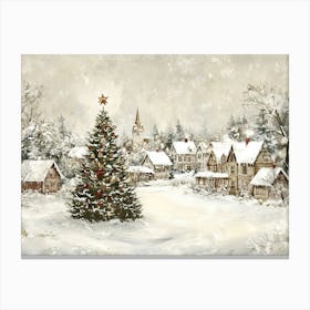 Winter Christmas Tree Canvas Print