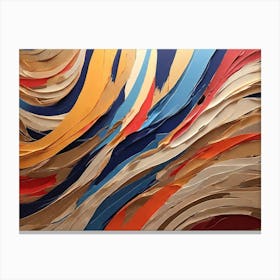 'Wavy Lines' 1 Canvas Print