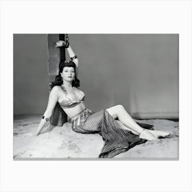 Actress Yvonne De Carlo In A Scene From The Movie Slave Girl Canvas Print