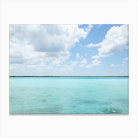 Clear Blue Water in Mexico Canvas Print