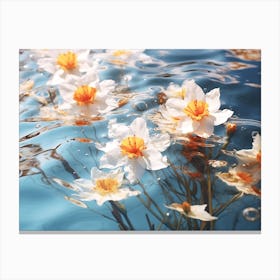 Daffodils In Water 5 Canvas Print