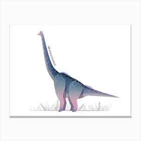 Brachiosaurus Dinosaur Canvas Print