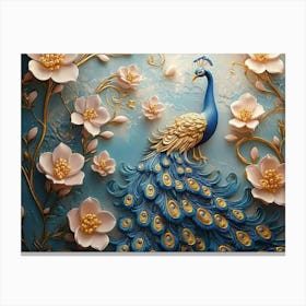 Peacock 12 Canvas Print