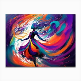 Abstract Of A Woman Canvas Print