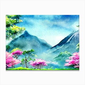 Whispers Of Springtime Mountains Canvas Print