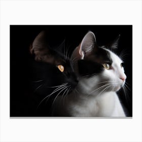 Picture Of Two Cats 2 1 4x3 Canvas Print