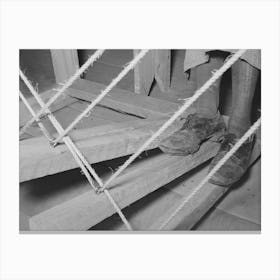 Feet Of Spanish American Woman On The Pedal Of Loom, Wpa (Works Progress Administrationwork Projects Canvas Print